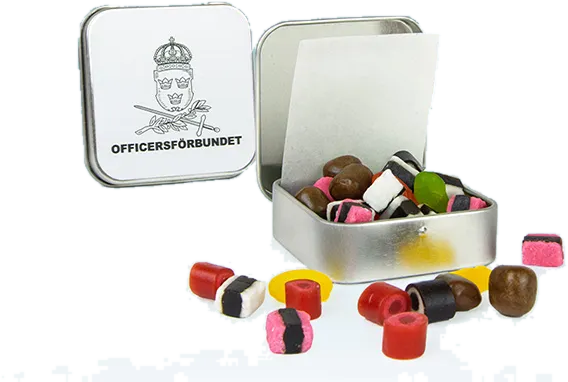 Lyxig plåtdosa med innerpapper