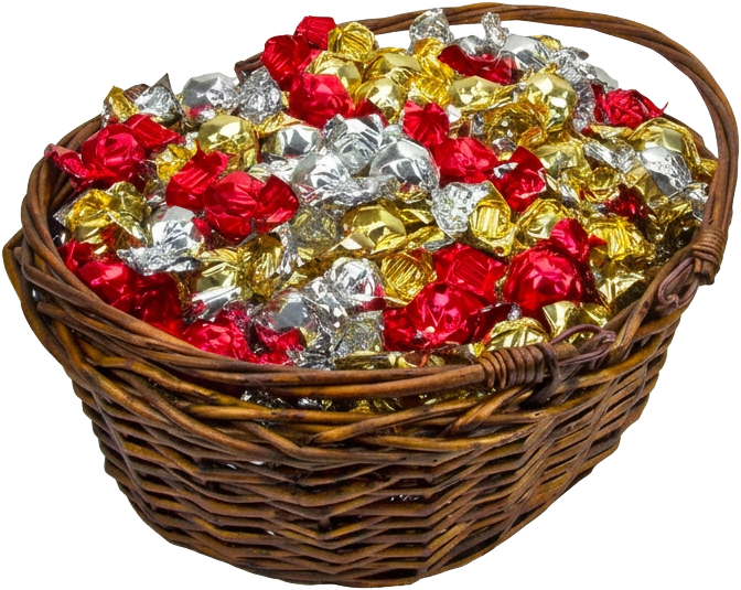 Julkorg mellan med mixade pralinkulor 2500g