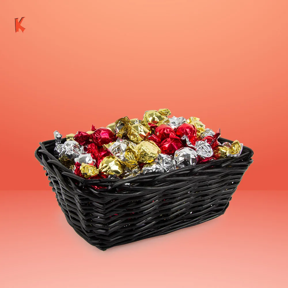 Godiskorg svart liten 1500g – detaljbild